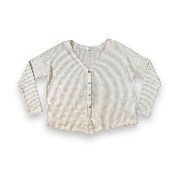 American Eagle Waffle Cardigan Sz S - Picture 2 of 14